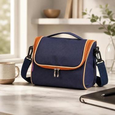 Imagem de Lancheira Masculina Com Compartimento Bolsa Térmica Fitness - Pikuka, 