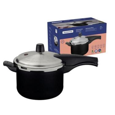 Imagem de Panela de Pressão Antiaderente Tramontina 4,5L 20cm Vancouver Effect P