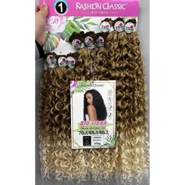 Imagem de Cabelo CARNAVAL cacheado Bio Fibra 70cm - FASHION CLASSIC -, MT27/613