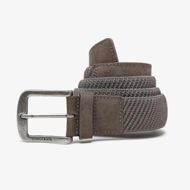 Imagem de Cinto Largo Denim Democrata Marrom, Smoke, 100