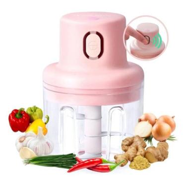 Imagem de Mini Processador Moedor Elétrico Alho Cebola Sem Fio Usb - Sem marca