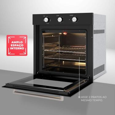 Imagem de Forno Elétrico de Embutir Fischer Infinity Preto 78L 220V com Grill (40370-110034)