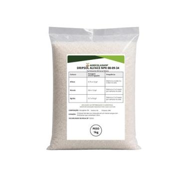 Imagem de Adubo Dripsol Alface NPK 08.09.34 1kg Uso Via Fertirrigação e Hidropon