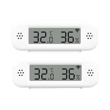 Imagem de Sensor De Temperatura E Umidade WiFi Para Casa Inteligente Tuya Termôm
