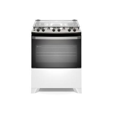 Imagem de Fogao 5 Bocas Electrolux Mesa Inox com Perfectcook e Vaporbake Fe5iw Branco Bivolt BRANCO / Bivolt
