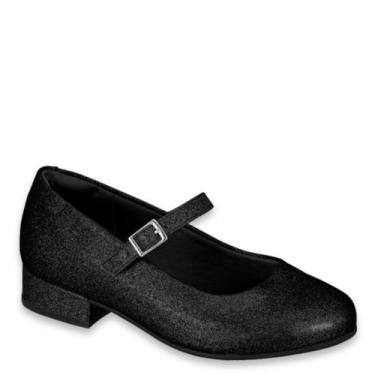 Imagem de Sapato Infantil Feminino Molekinha Brilho Conforto 2528.101 - Preto Ve