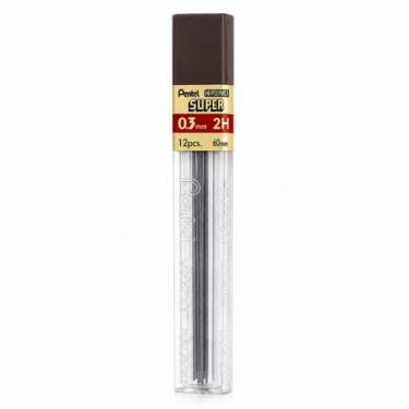 Imagem de Grafite Hi-Polymer Super 0.3mm H 2H HB B com 12 Unidades por Tubo Mina