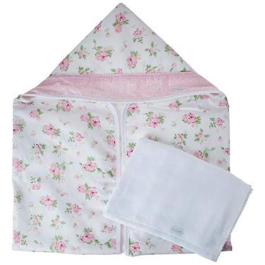 Imagem de Biramar Baby Jogo De Banho C/Fralda Estampa La Patchwork Rosa Rosa