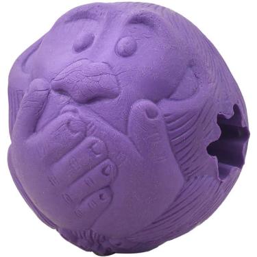 Imagem de Bola Macaquinho Pet Games Lilás com Dispenser de Ração ou Petisco - Tam. G