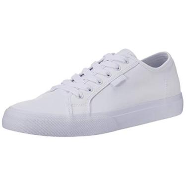 Imagem de DC Tênis de skate masculino casual casual de cano baixo, Branco, 14