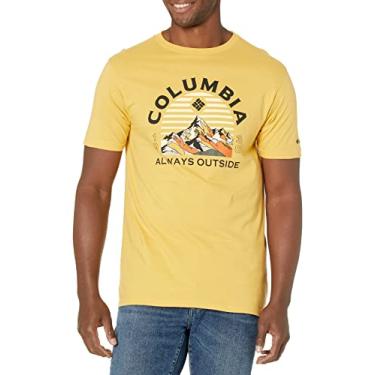 Imagem de Columbia Camiseta masculina estampada, Nugget dourado/dinheiro, G