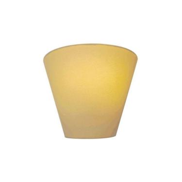 Imagem de Arandela Retro Cone em Tecido 25/26x13cm Algodão Crú Bivolt