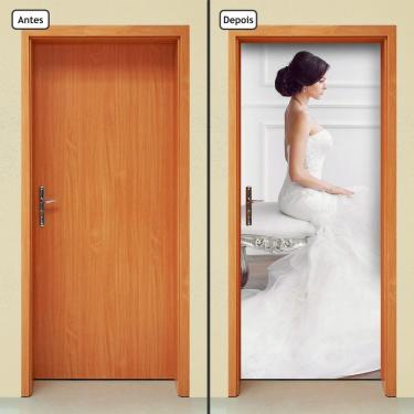 Imagem de Adesivo Decorativo de Porta - Noiva - 1884cnpt