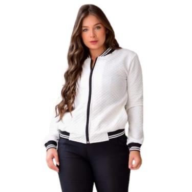 Imagem de Jaqueta OFF Feminina Bomber Blusa de Frio com Ziper Inverno