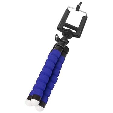 Imagem de Mini Tripé De Mesa Suporte Flexível Para Celular Câmera 360° (Azul)