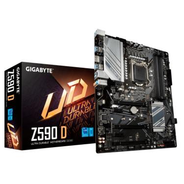 Imagem de Gigabyte Z590D (LGA 1200 - DDR4 5333 O.C) - Chipset Intel Z590 - USB 3.2 - Slot M.2 - ATX