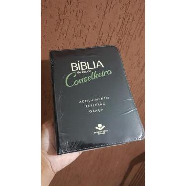 Imagem de Bíblia De Estudo Conselheira  Naa  Luxo Verde E Preta  Letra Normal  S