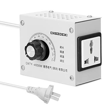 Imagem de Tingpai Regulador de tensão variável compacto Velocidade portátil Tempe tu Tempe tu Tensão Adjuatable Dimmer