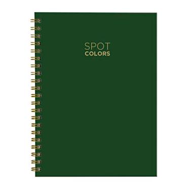 Imagem de Caderno Capa Dura Spot Colors Verde Militar 100 Fls 21x28cm