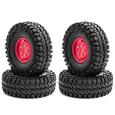 Imagem de Qudai Pneus de carro com substituição de jantes para carro 1/10 TRX-4 Axial SCX10 90046 90047 CC10 RC