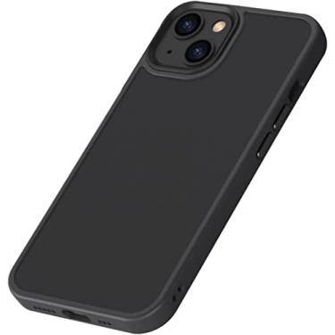 Imagem de KOSSMA Capa compatível com iPhone 13, capa protetora de silicone TPU macio translúcido fosco capa resistente à sujeira e à prova de quedas (cor: preto, tamanho: para iphone13Pro)