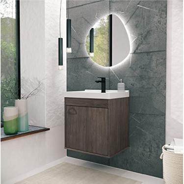 Imagem de Gabinete Armario para Banheiro 100% MDF com Cuba - Cremona Munique 40cm