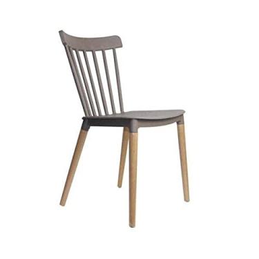 Imagem de Cadeira Madeira Maciça Janaina Rivatti Cinza