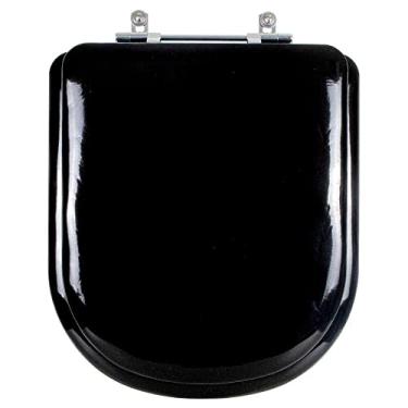 Imagem de Assento Sanitário Almofadada Etna Preto Para Bacia Icasa