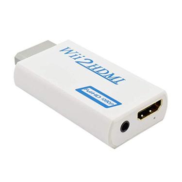 Imagem de Vergissm Conversor Wii para HDMI para dispositivo Full HD, adaptador Wii HDMI com conector de áudio de 3,5 mm e saída HDMI 1080p 720p compatível com todos os modos de exibição Wii