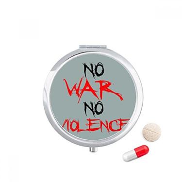 Imagem de Caixa de comprimidos No War No Violence Love Peace World, caixa de armazenamento de remédios