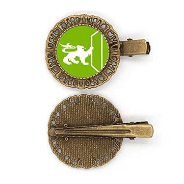 Imagem de Divine Animals Abroad Cruel Instruções de habilidade Alfinete Broche Clipe de cabelo Presilha