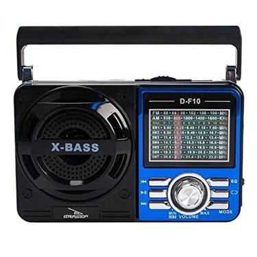 Imagem de Radio Retro Vintage Bluetooth AM/FM/USB/SD com Relógio D-F8