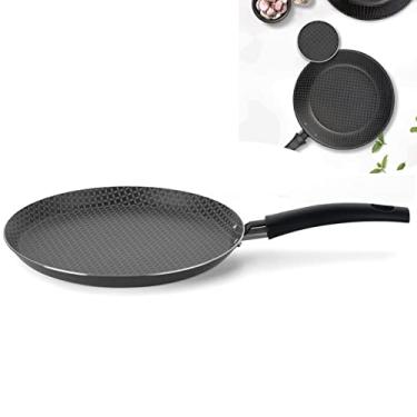 Imagem de Frigideira Antiaderente Ø22cm Crepeira Panquequeira Tapioqueira Alumínio Para Cozinha - 55224 Multiflon - Chumbo