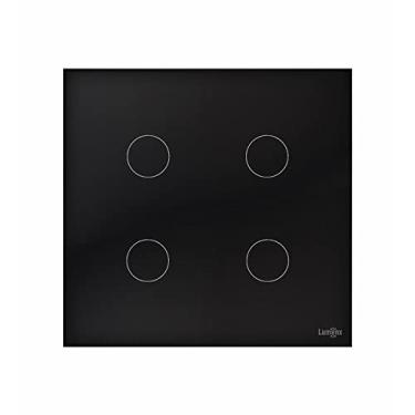 Imagem de INTERRUPTOR TOUCH TOK GLASS 4 PADS WI-FI PRETO4X4
