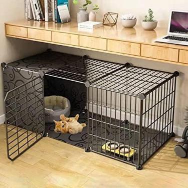 Imagem de Gaiola Para Gatos DIY Para Animais De Estimação Playpen Rede De Metal Gaiola Para Condomínio Gaiola De 1 Camada Gaiola Para Gatos Gaiolas Internas Para Pequenos Animais De Estimação Coelhos Ouriço