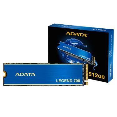 Imagem de SSD 512GB Adata Legend 700, M.2 2280, PCIe 3x4, Leitura 2000MB/s, Grav. 1600MB/s - ALEG-700-512GCS
