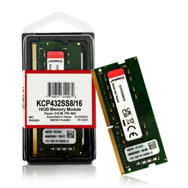 Imagem de Memória Ram Kingston 16GB 3200Mhz 1.2v DDR4 P/ Notebook - KCP432SS8/16