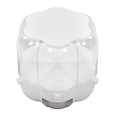 Imagem de Dispensador de Arroz, Caixa de Cereal de Grande Capacidade, Fácil de Encher, Ampla Aplicação para Alimentos (Branco 6,5 kg / 14,33 lb)