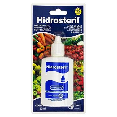 Imagem de HIDROSTERIL Gotas 50 ml Desinfetante Higienizador Bactericida para Alimentos e Utensílios Domésticos