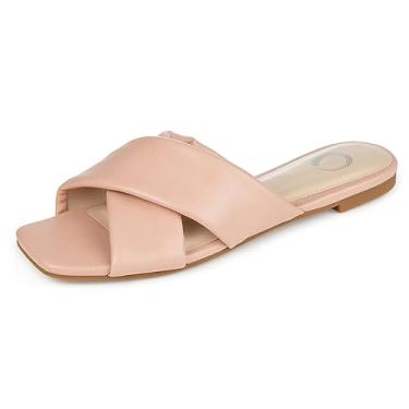 Imagem de Journee Collection Carlotta Slide Feminino, Blush, 9.5