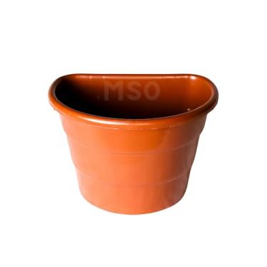 Imagem de Vasos Plastico De Parede Jardim e Horta Vertical 3 Litros - Kit 5 unidades (TELHA)