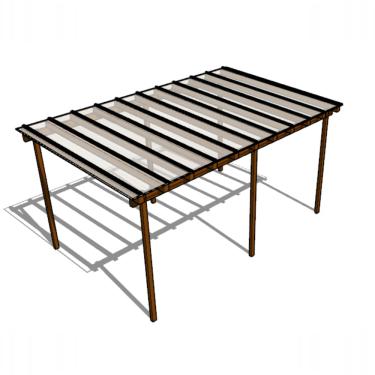 Imagem de Cobertura Policarbonato Alveolar Cristal 4mm - 5,00m x 2,00m