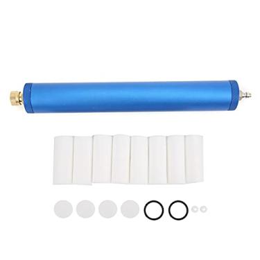 Imagem de Bomba manual PCP de alta pressão, filtro de ar e óleo de água Sparator com conexão rápida fêmea e macho para bomba de compressor de ar de alta pressão 30 Mpa azul