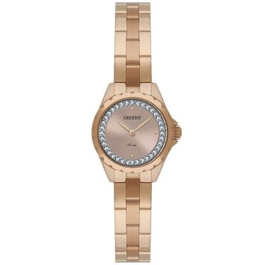 Imagem de Relógio ORIENT feminino analógico strass rosê FRSS0121 R1RX