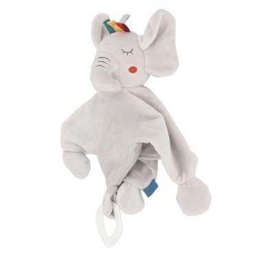 Imagem de Cobertor de Segurança Macio, Cores Vibrantes Confiáveis, Formato Animal, Cobertor de Segurança para Bebês, Multifuncional para Quarto para Dormir (Elefante)