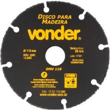 Imagem de Disco de Corte para Madeira 110 MM DMV 110 - Vonder