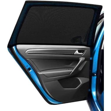 Imagem de Protetor solar de janela de carro PEVE, versão atualizada de 2020, capa de janela traseira de carro de malha respirável, ajuste universal para a maioria dos carros, proteja o animal de estimação de crianças do Sun-Cover Full Windows-Travel E-Book-2PEYOU Large PE113-0080-01