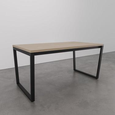 Imagem de Mesa de Jantar 160x90cm Estilo Industrial Concept CabeCasa MadeiraMadeira Acácia/Preto