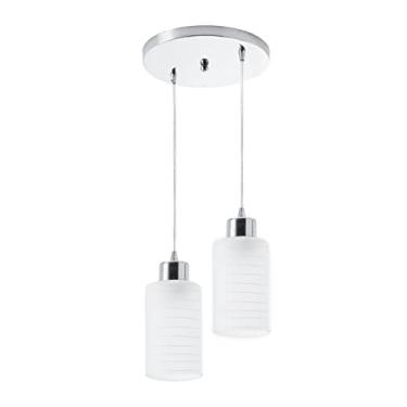 Imagem de Startec 149250002. Pendente Track. 2 Lâmpadas E-27. Cromado/Vidro Bivolt