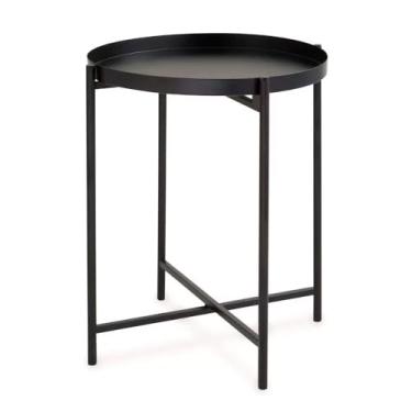 Imagem de MESA LATERAL em METAL, Preto